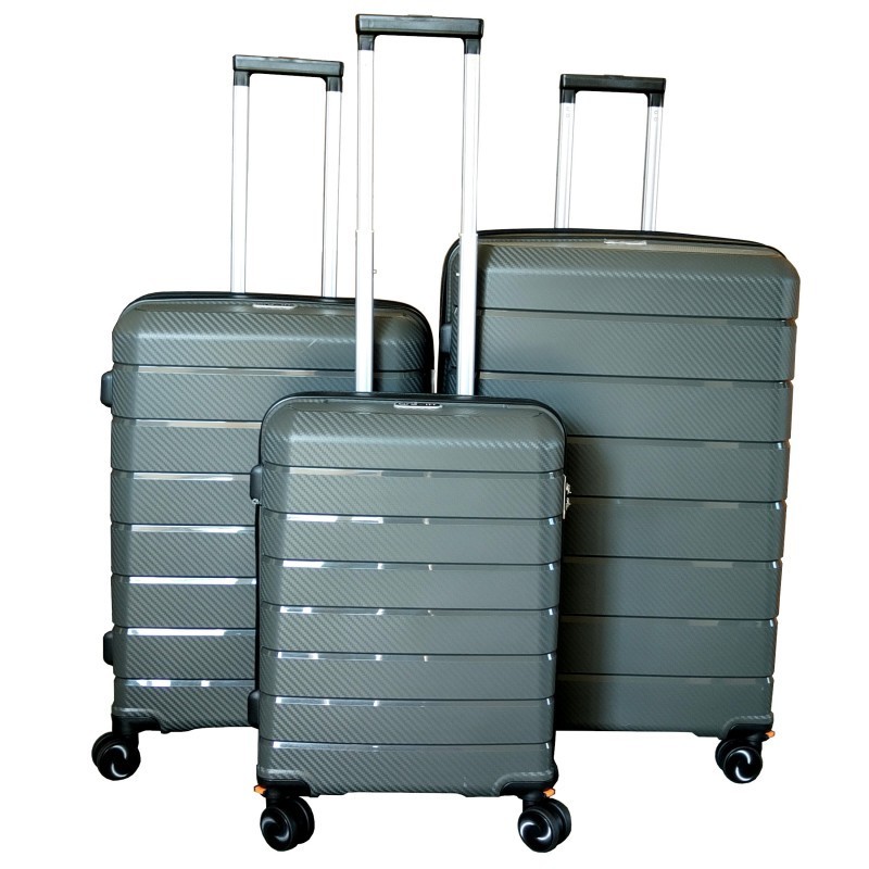 Didelis plastikinis lagaminas Gravitt PP03 exp D Pilkas