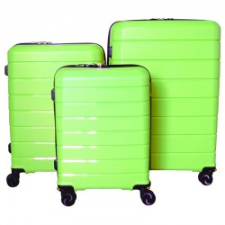 Vidutinis plastikinis lagaminas Gravitt PP03 exp V Žalias (Apple Green)