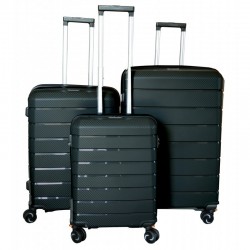 Didelis plastikinis lagaminas Gravitt PP03 exp D Juodas