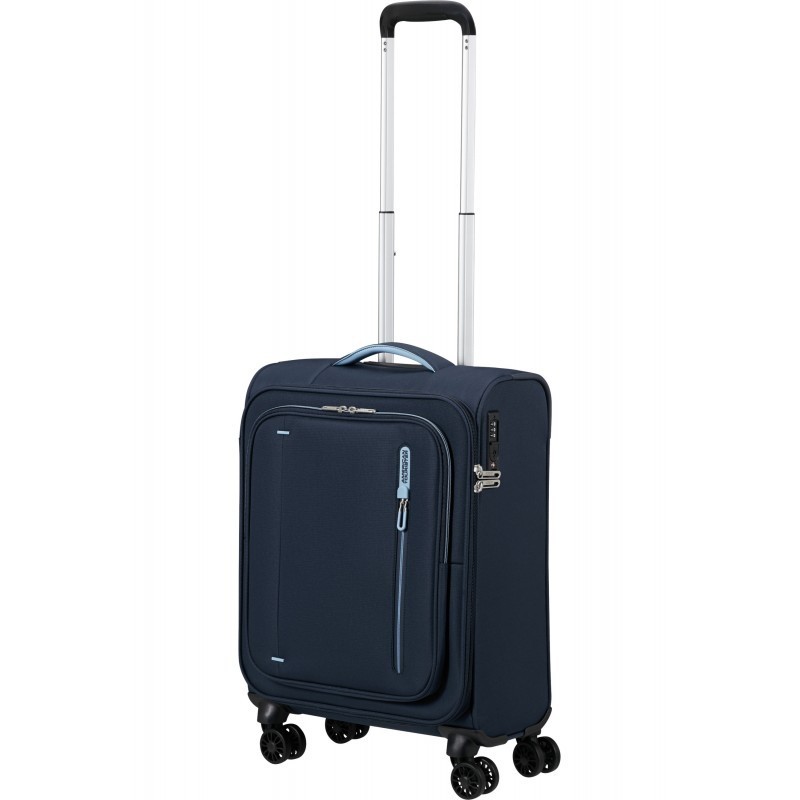 Rokas bagāža koferis American Tourister Cloudrider M-4w Sky Navy