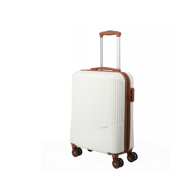 Rokas bagāža koferis Travelite Bali M White-cognac