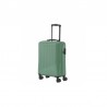 Mažas plastikinis lagaminas Travelite Bali M Tamsiai Žalias