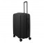 Vidutinis plastikinis lagaminas Travelite Air Stripe V Juodas