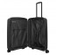 Vidutinis plastikinis lagaminas Travelite Air Stripe V Juodas