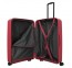 Didelis plastikinis lagaminas Travelite Air Stripe D Raudonas
