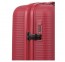 Mažas plastikinis lagaminas Travelite Air Stripe M Raudonas