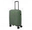 Mažas plastikinis lagaminas Travelite Air Stripe M Žalias