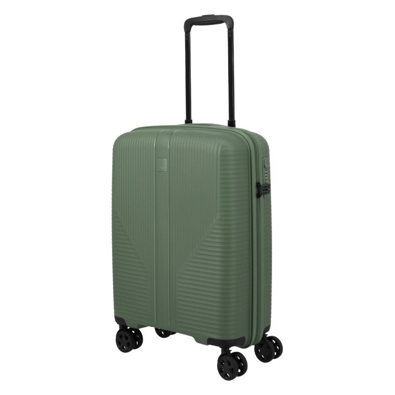 Maza plastmasas kofera Travelite Air Stripe M green