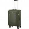 Vidējs koferis American Tourister Wanderlite V tumši haki krāsā