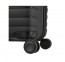 Didelis plastikinis lagaminas Paklite Potomac Stripe D Juodas