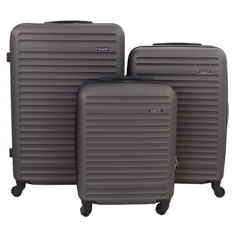 Vidējais koferis Gravitt 8068-V Grey