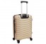Vidutinis plastikinis lagaminas Gravitt PC11 V Šampano spalva (Beige gold)