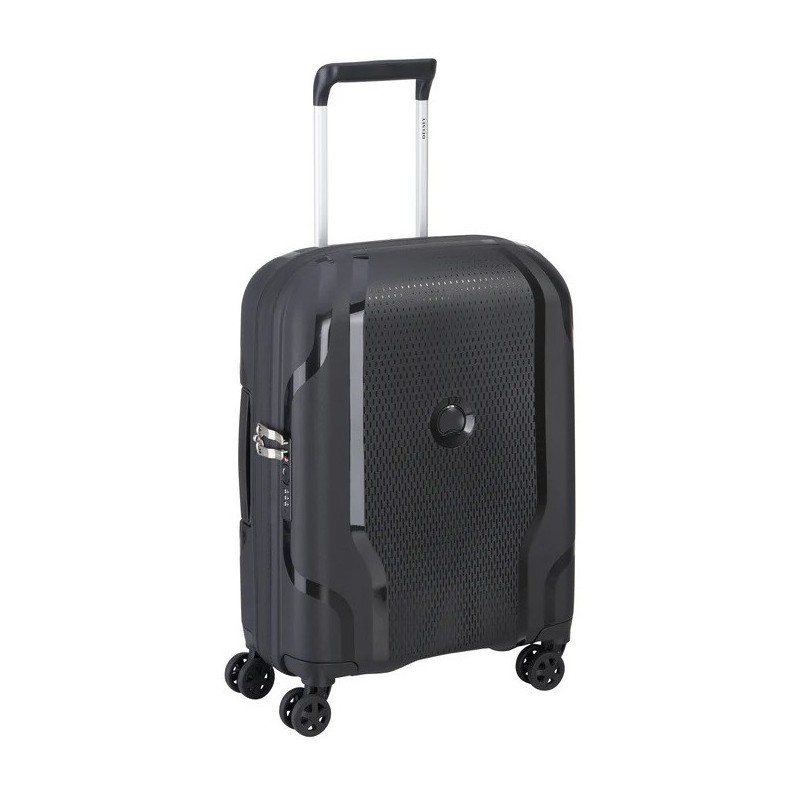 Mažas plastikinis lagaminas Delsey Clavel M Juodas