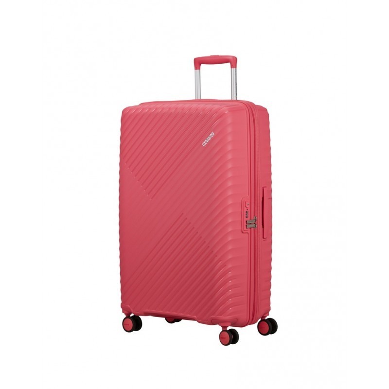 Vidējais koferis American Tourister Diablast V Pink Glitch