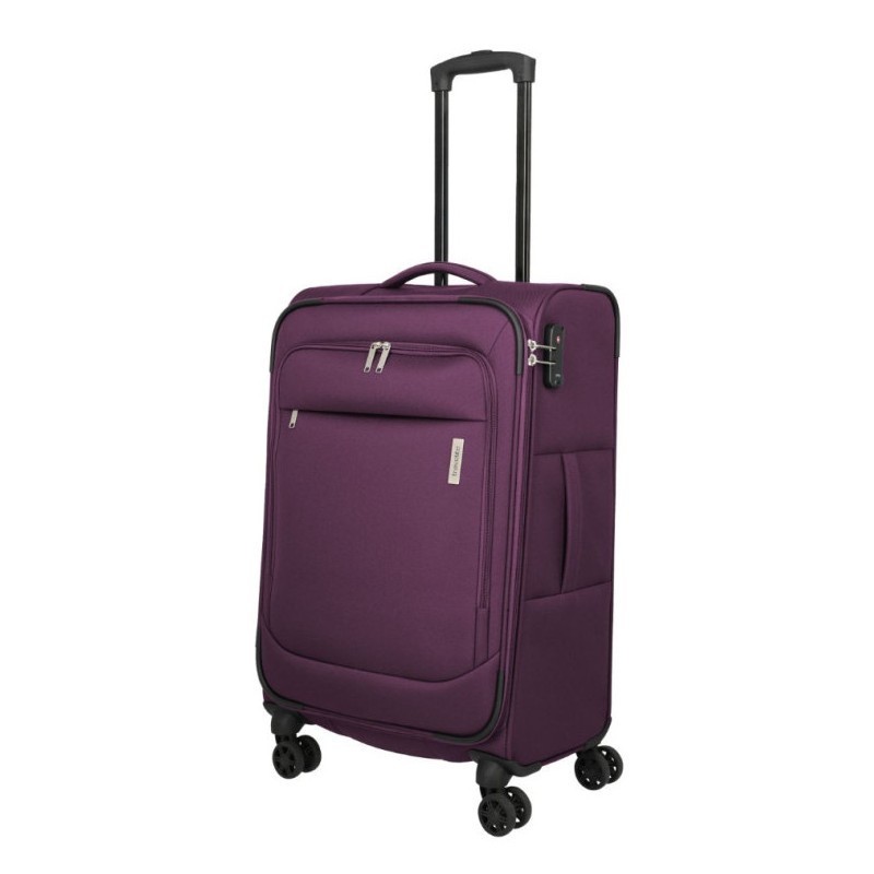 Vidutinis medžiaginis lagaminas Travelite Priego V Violetinis (Berry)