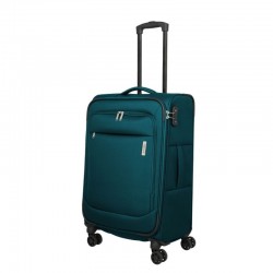 Vidutinis medžiaginis lagaminas Travelite Priego V Žalias (Petrol)