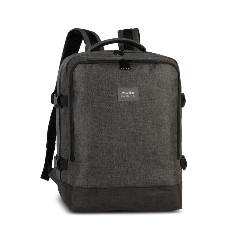 40x30x20 Ryanair, Wizzair standarta mugursoma Best Way 40357 dark grey