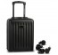 Mažas plastikinis lagaminas WorldPack Ryanair Free 10521 Juodas