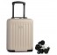 Mažas plastikinis lagaminas WorldPack Ryanair Free 10521 Šviesiai Rudas (Beige)