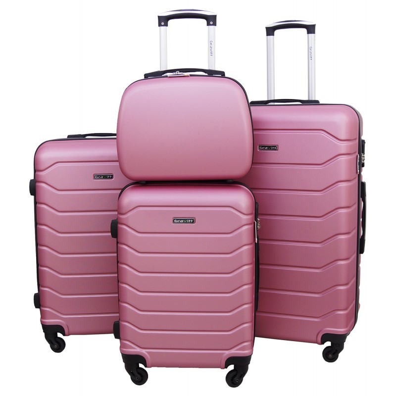Mazais koferis Gravitt 1131m Silver-Pink