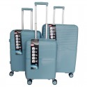 Vidutinis plastikinis lagaminas Gravitt GR088 V Mėlynas (Grey blue)