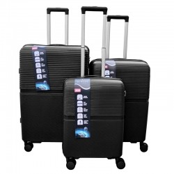 Didelis plastikinis lagaminas Gravitt GR088 D Juodas