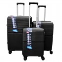 Vidutinis plastikinis lagaminas Gravitt GR088 V Juodas