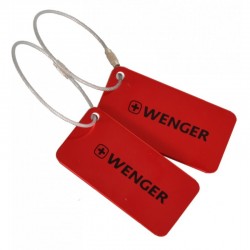 2vnt lagamino pakabukai etiketės su savininko informacija - Wenger luggage tags