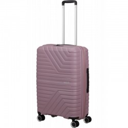 Vidutinis lagaminas American Tourister FlyTwist V Rožinis (Frosted Blush)