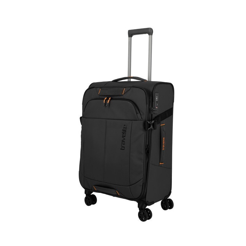 Vidutinis medžiaginis lagaminas Travelite Briize V Juodas