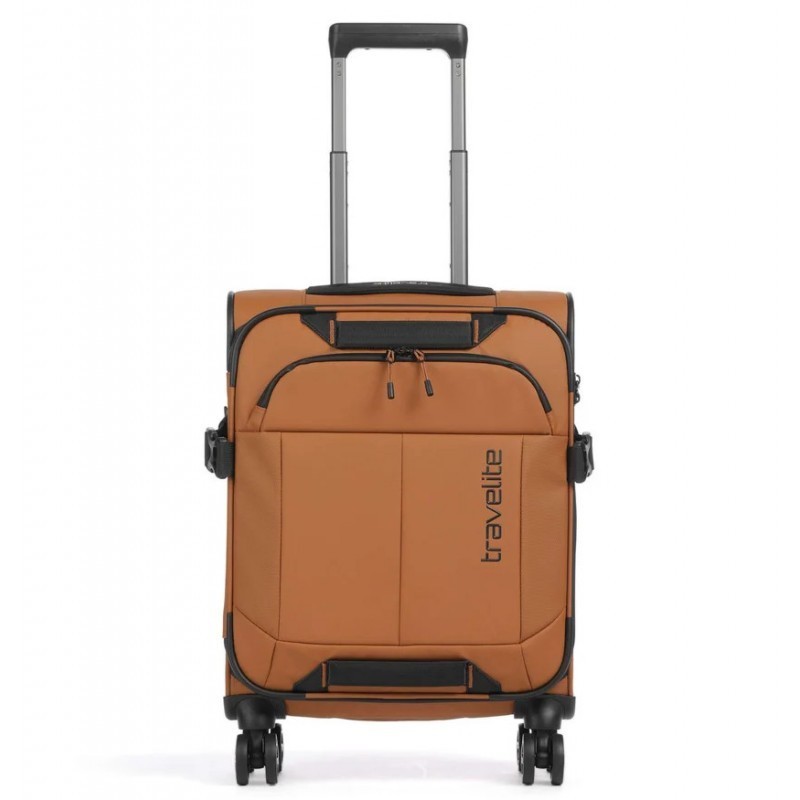 Mažas medžiaginis lagaminas Travelite Briize M-4w Rudas (Curry)