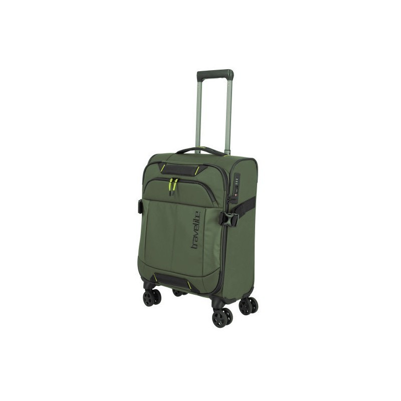 Mažas medžiaginis lagaminas Travelite Briize M-4w Žalias (Khaki)
