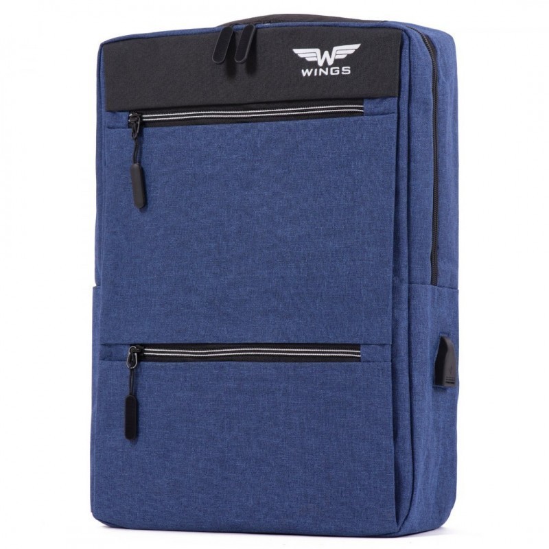 Mugursoma Wings BP30-01 USB zila Mugursoma Wings BP30-01 USB zila