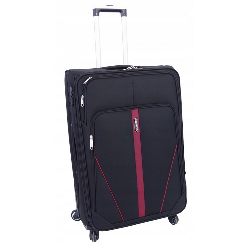 Liels koferis Gravitt 1702-D black  Liels koferis Gravitt 1702-D black
