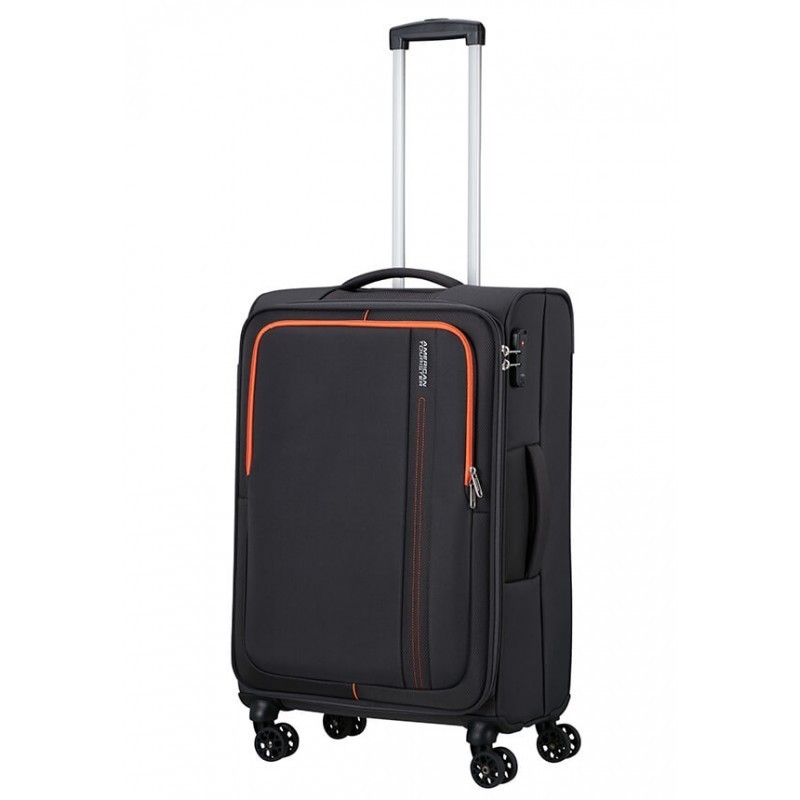 Vidējais koferis American Tourister Sea Seeker V grey Charcoal Grey Vidējais koferis American Tourister Sea Seeker V grey Charcoal Grey