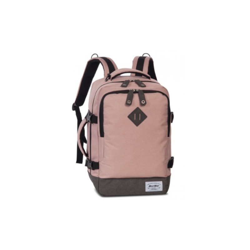 40x20x25 Ryanair standart Mugursoma Best Way 40290 grey-pink 40x20x25 Ryanair standart Mugursoma Best Way 40290 grey-pink