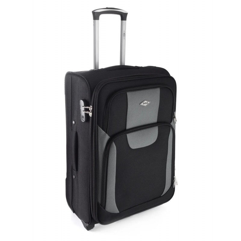 Vidējais koferis RGL 1003-3 V black-grey