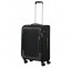 Vidutinis medžiaginis lagaminas American Tourister Pulsonic V Juodas (Asphalt Black)