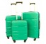 Mažas plastikinis lagaminas Gravitt PP002 EXP M Žalias (Peacock green)