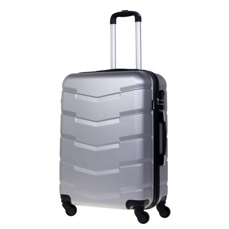 Vidējais koferis Gravitt 936-V silver