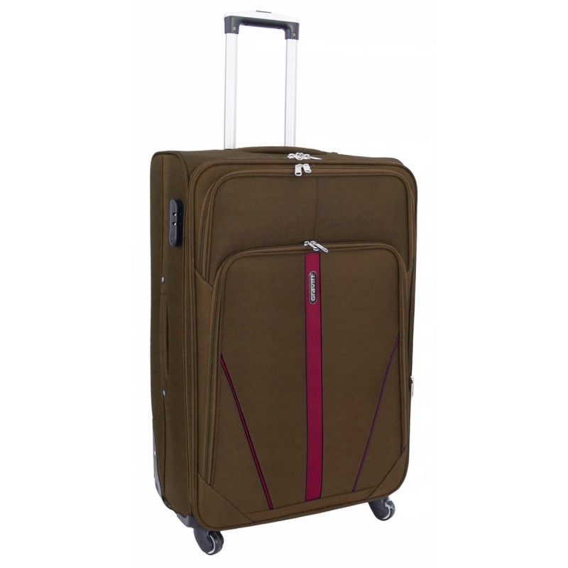 Vidējais koferis Gravitt 1702-4V Brown 