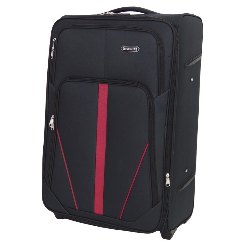 Liels koferis Gravitt 1702-2D Black 