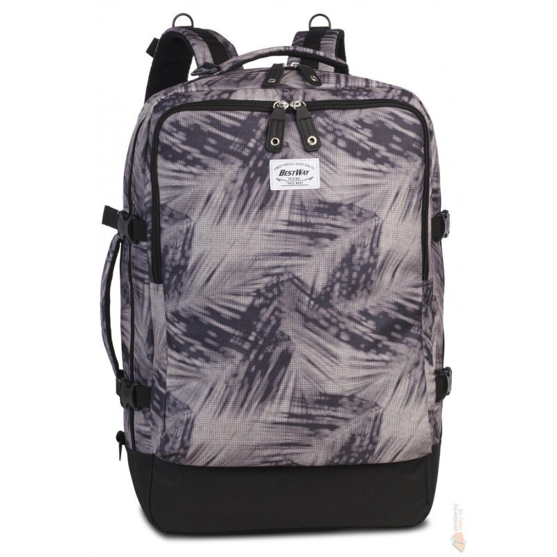 54x35x23 Wizzair standart mugursoma Best Way 40252 colorful grey