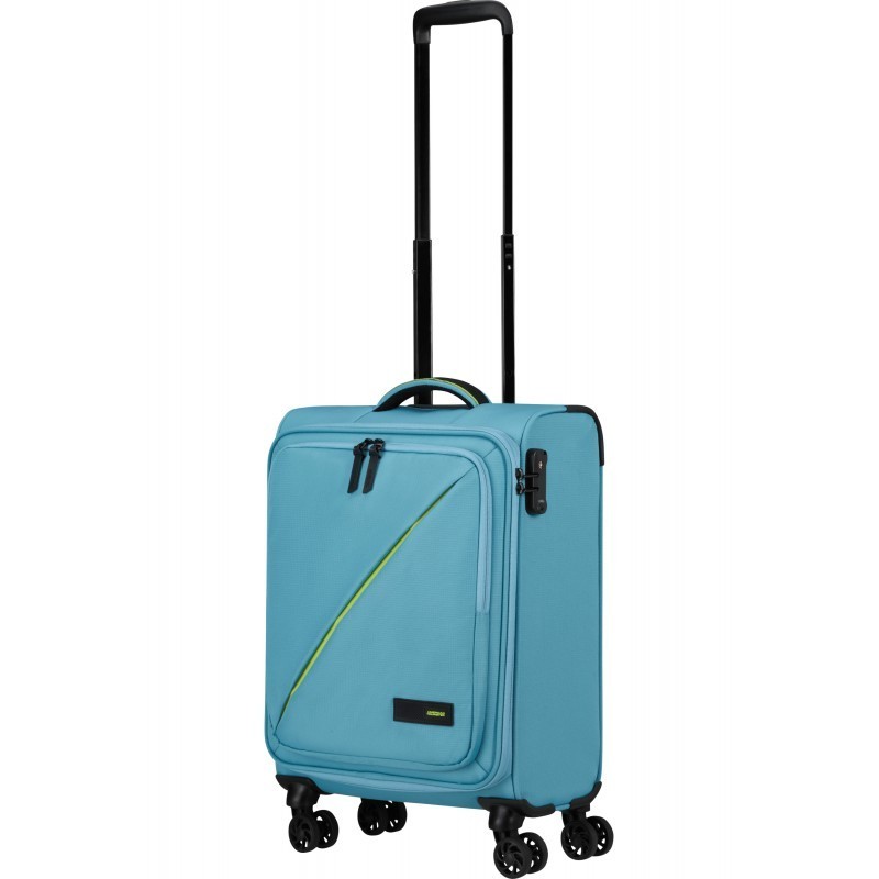 Mazais koferis American Tourister Take2Cabin M-4W M Breeze Blue Mazais koferis American Tourister Take2Cabin M-4W M Breeze Blue