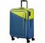 Vidutinis medžiaginis lagaminas American Tourister Daring Dash V Geltonas - Mėlynas (Lime - Coronet)