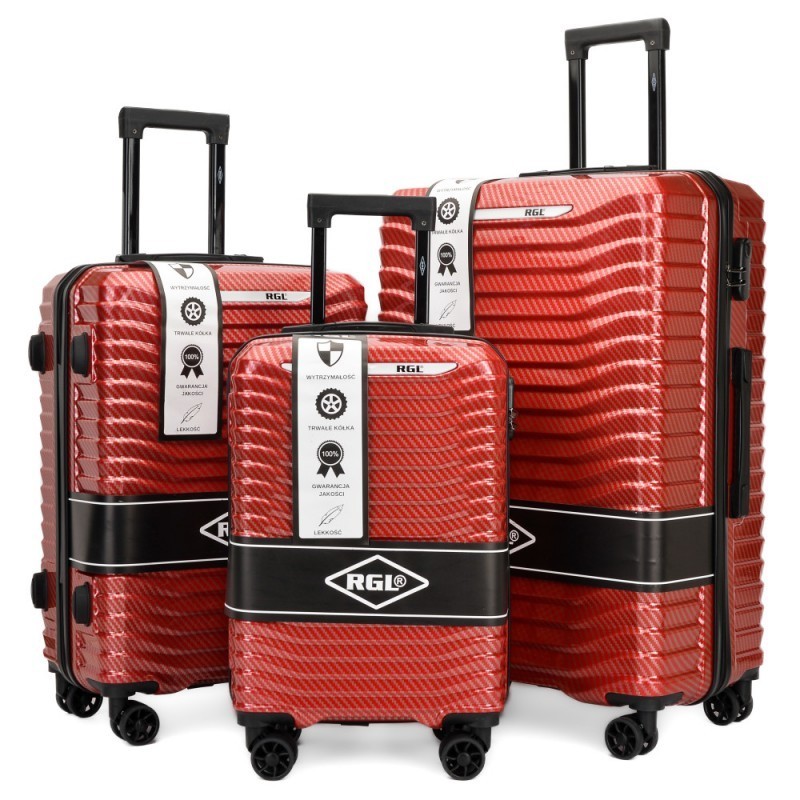 Liels koferis RGL PC1 D red Polikarbonāts Liels koferis RGL PC1 D red Polikarbonāts