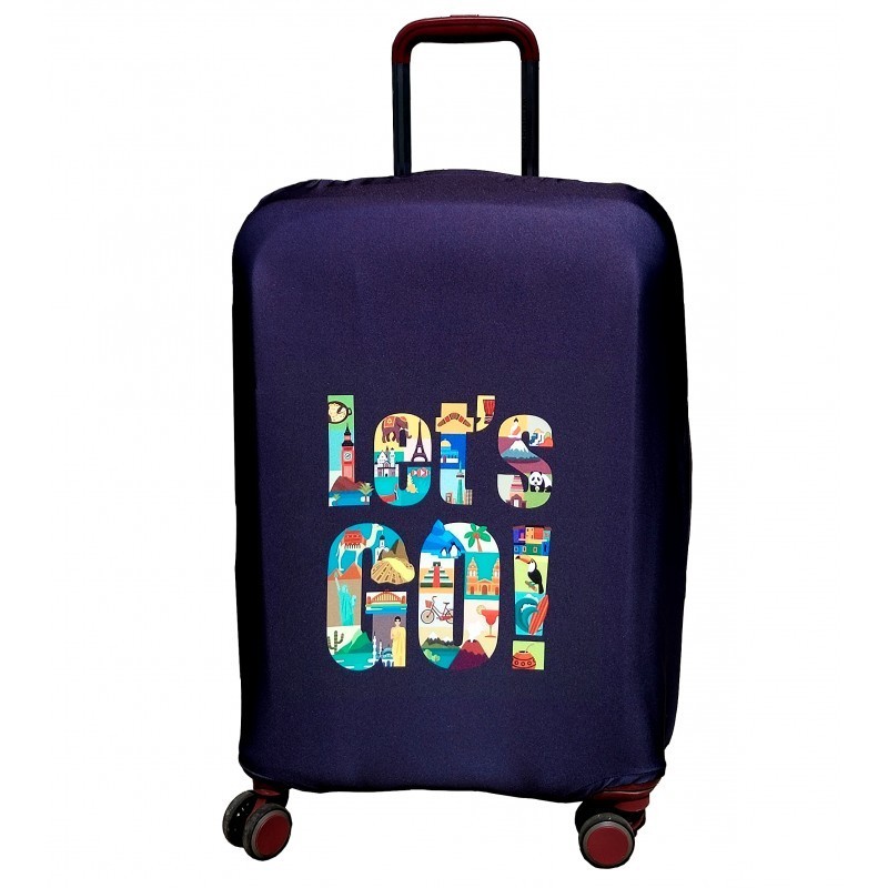 Vidējais koferu čehols Lets go - Cover for Medium size luggage