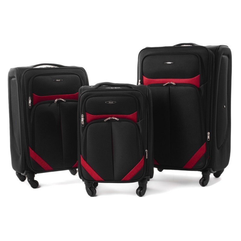 Vidējais koferis RGL S-010 V black-red
