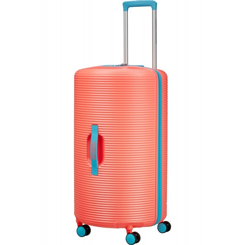 Liels koferis American Tourister Rollio D Coral-Blue Liels koferis American Tourister Rollio D Coral-Blue