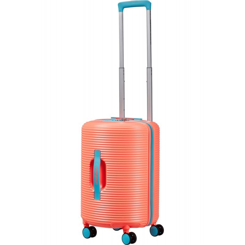Rokas bagāža koferis American Tourister Rollio M Coral-Blue Rokas bagāža koferis American Tourister Rollio M Coral-Blue